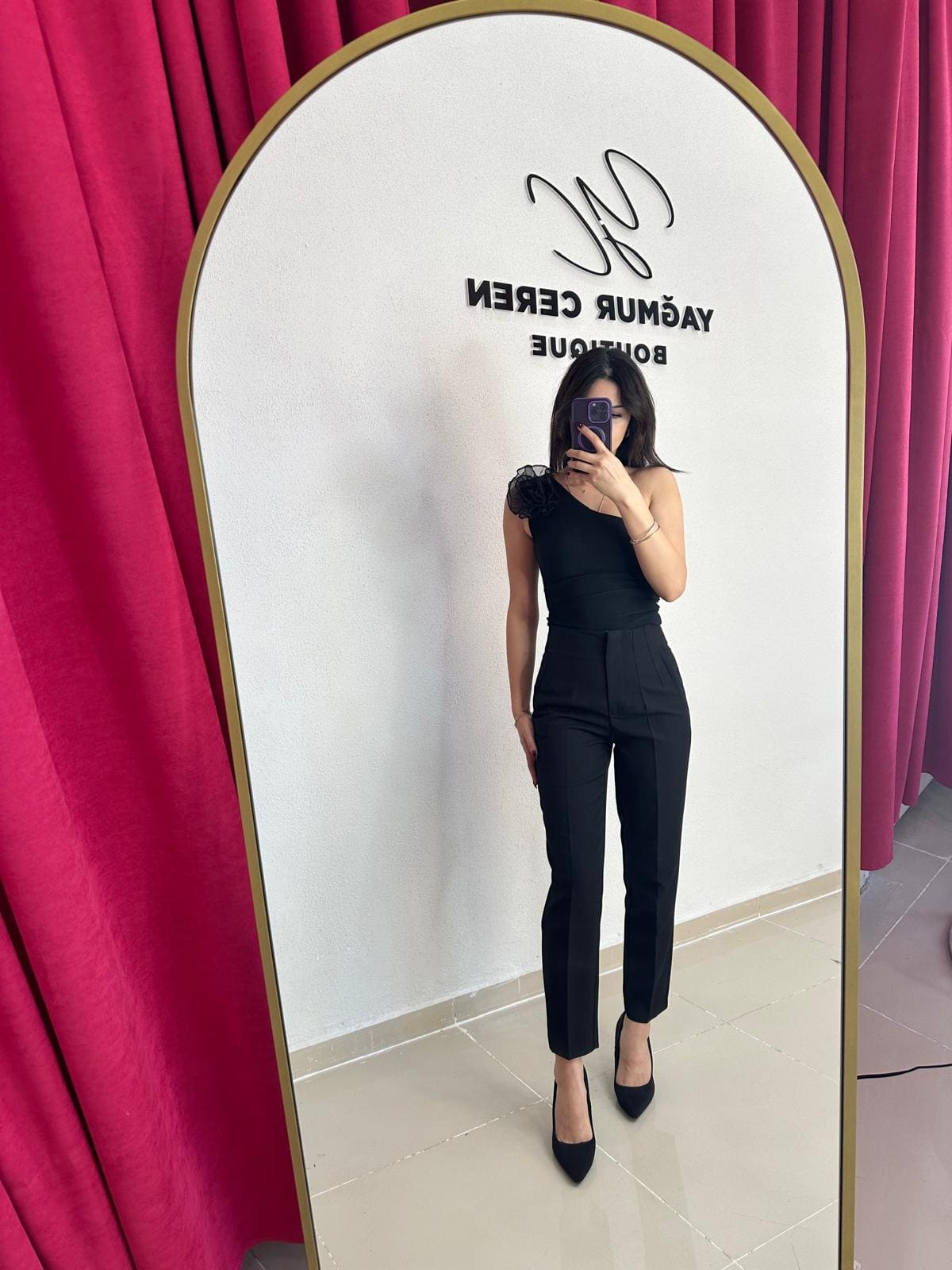 Zara Model Double Kumaş Siyah Pensli Pantolon
