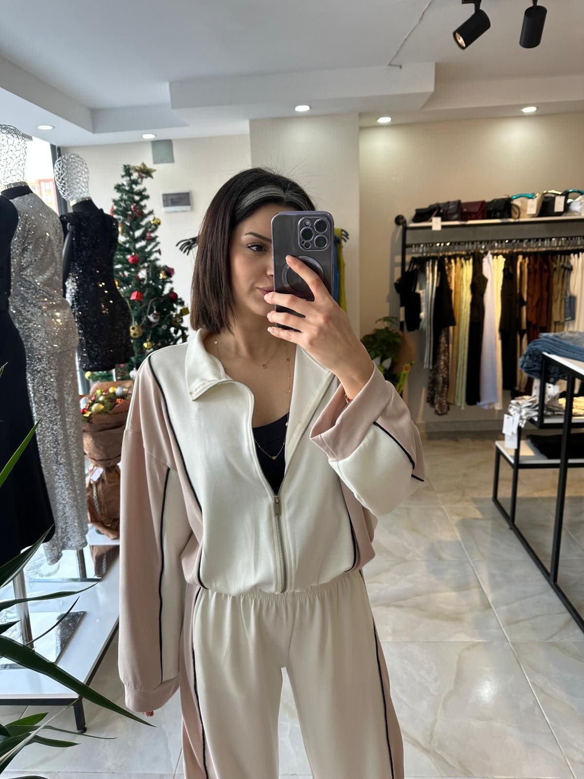 Krem/Pembe Oysho Modal Takım 